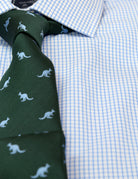 Camisa vestir cuadro Azul