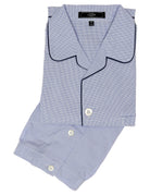 Pijama corto vichy Azul