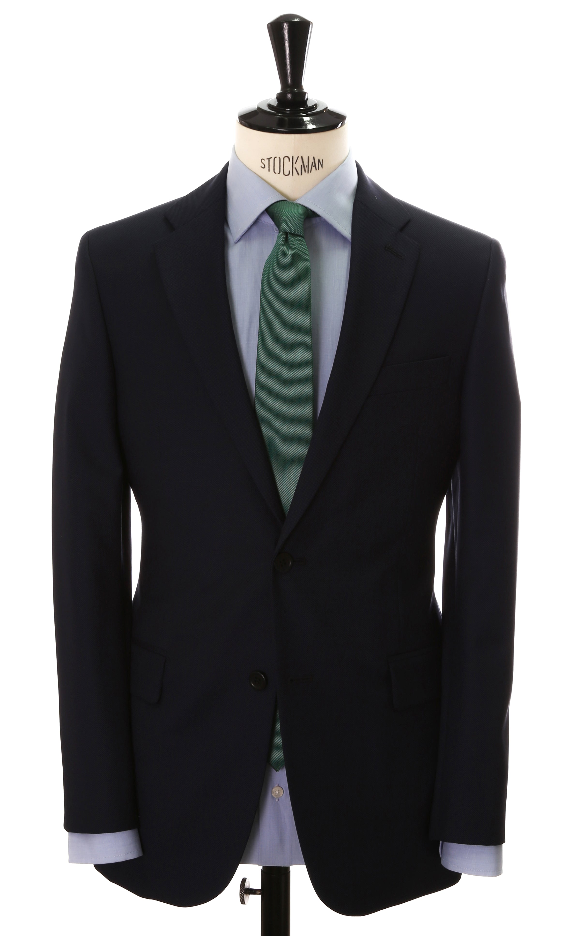 Traje liso ojo de perdiz  s/p Azul marino