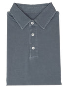 Polo jersey lavado Azul oscuro