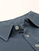 Polo jersey lavado Azul oscuro