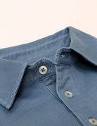 Polo jersey lavado Azul medio