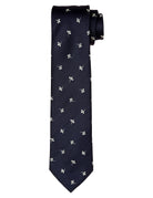 Corbata treboles Azul/blanco