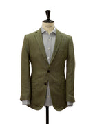 Chaqueta lino espiga Verde