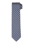 Corbata elefantes 01 Azul/azul