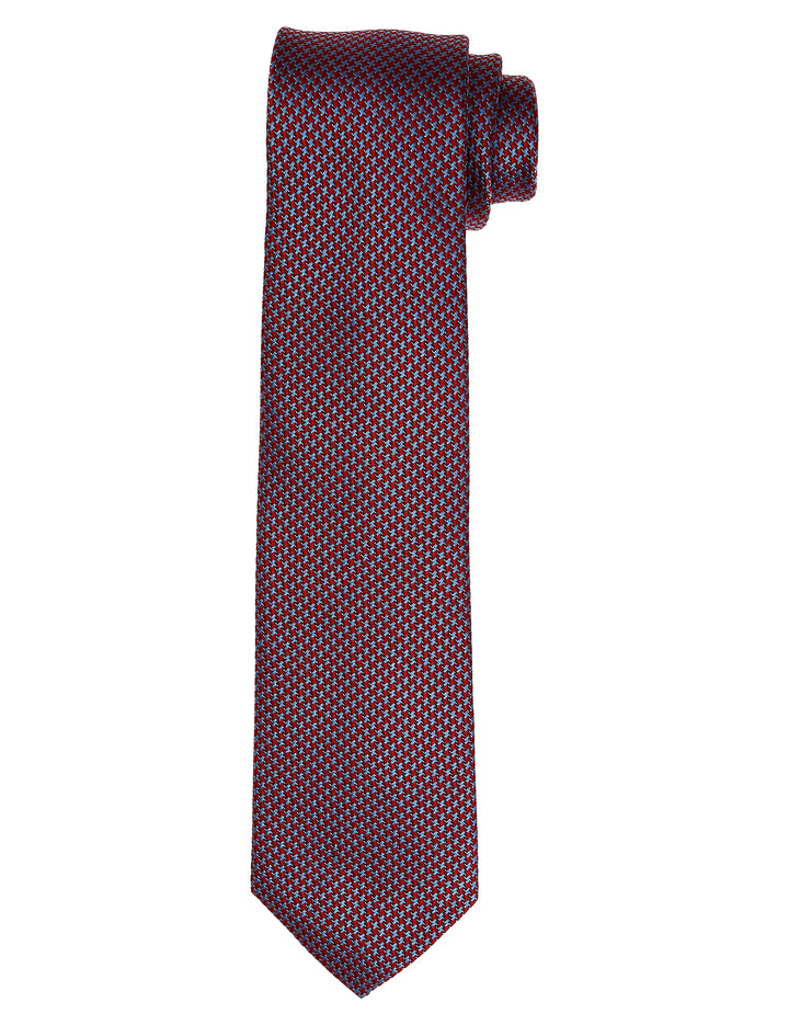 Corbata pata de gallo Rojo/azul