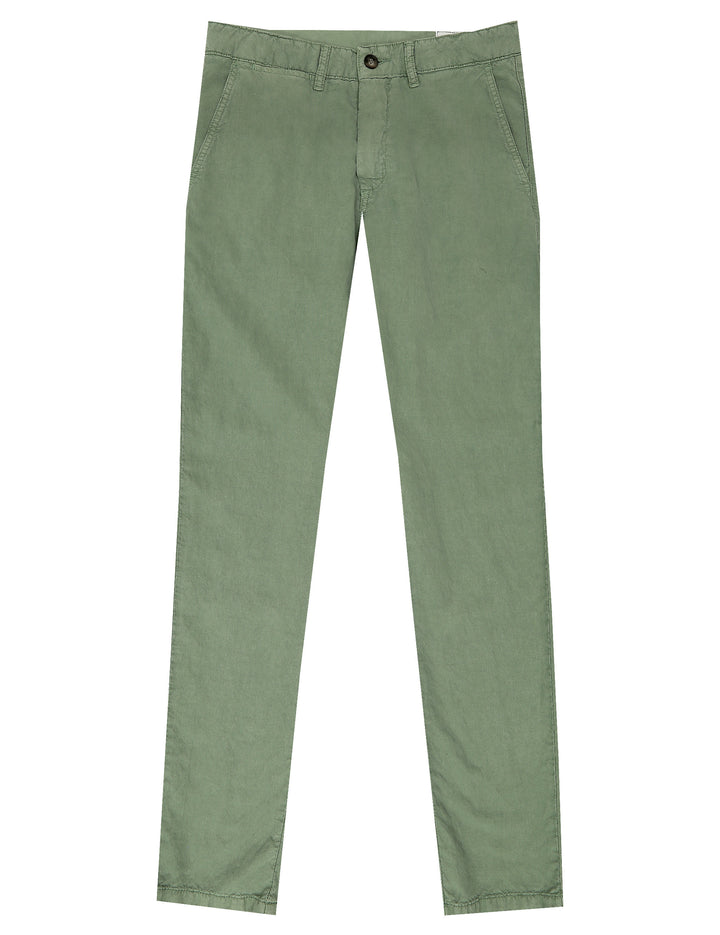 Pantalón  canvas lino algodon Verde