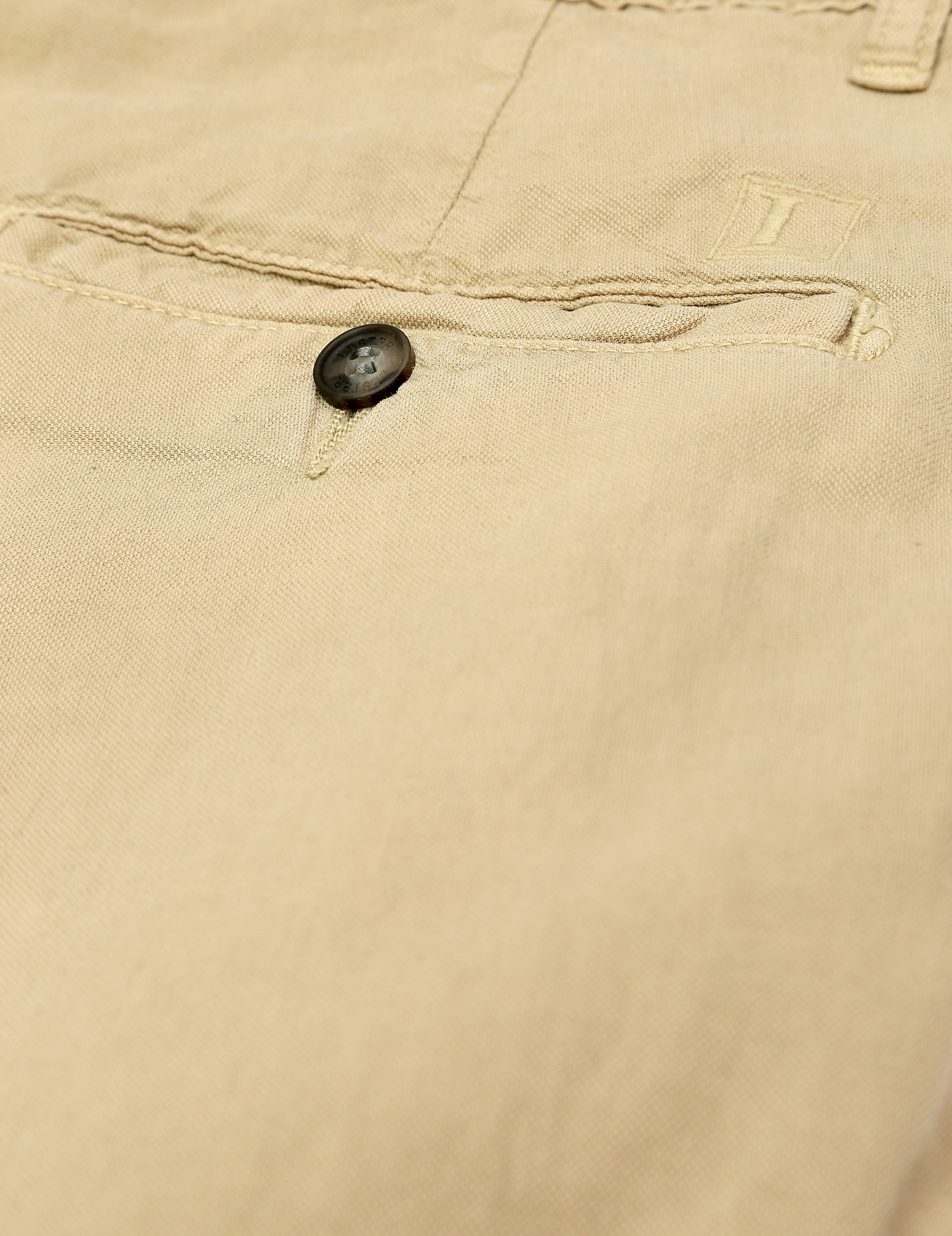 Pantalón  canvas lino algodon Beige