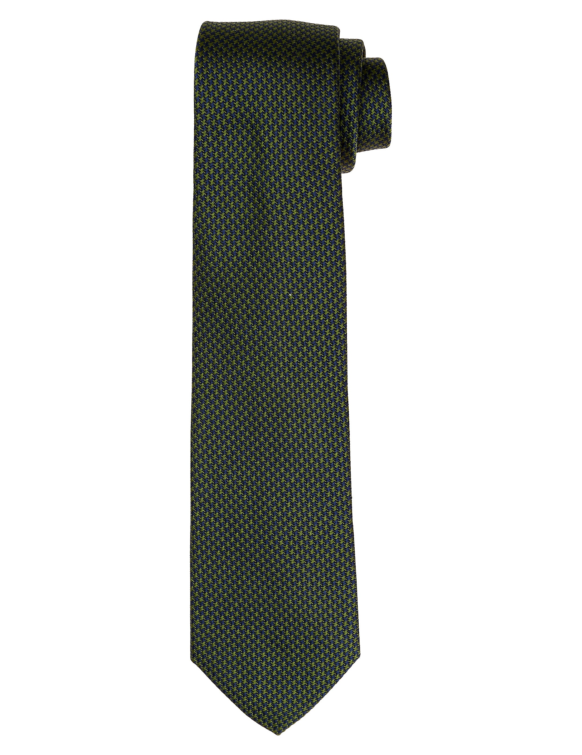 Corbata pata de gallo Verde/azul
