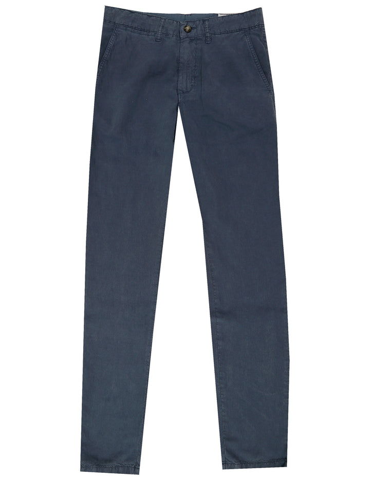 Pantalón  canvas lino algodon Azul