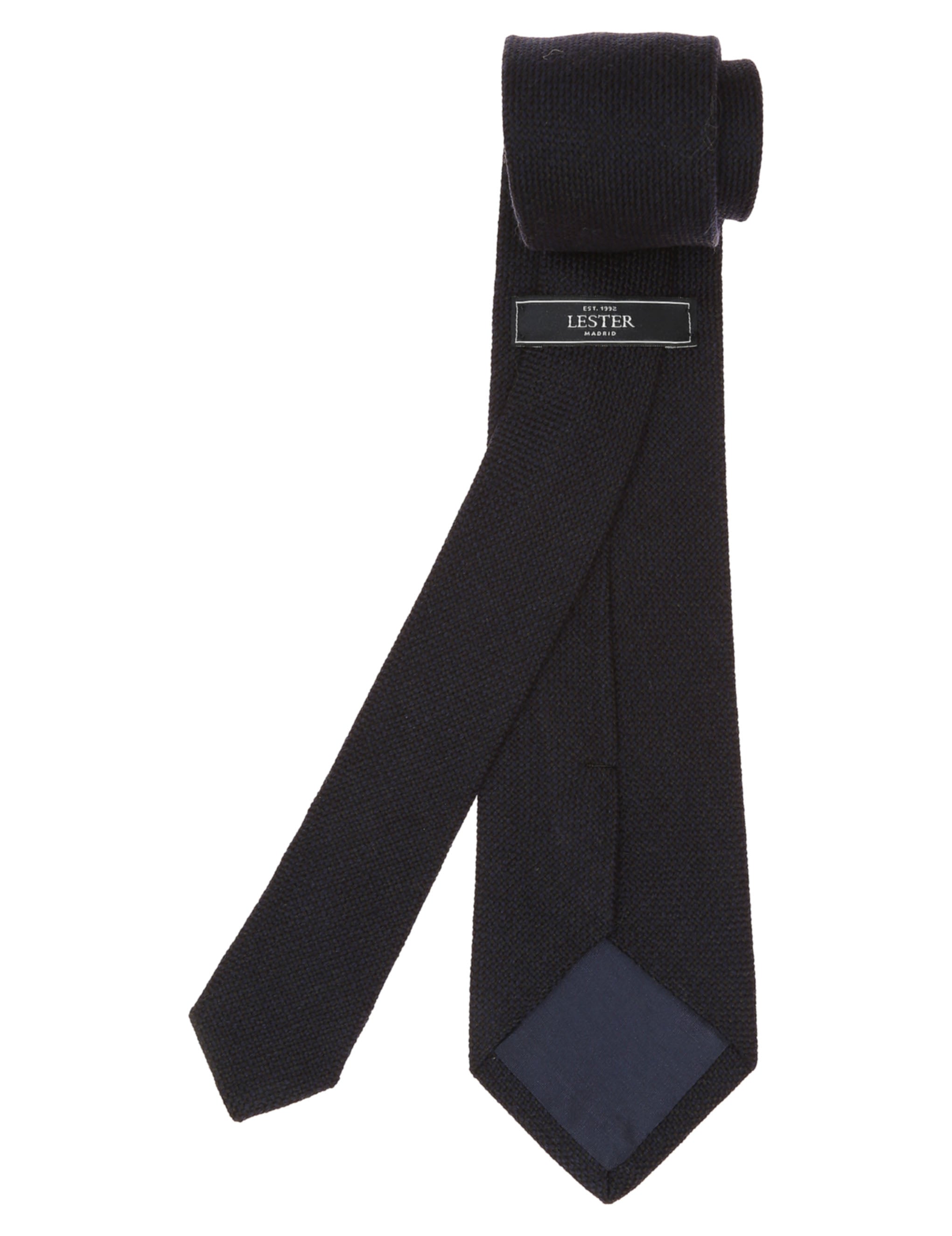 Corbata lana unito Azul oscuro (113232_2.jpg)