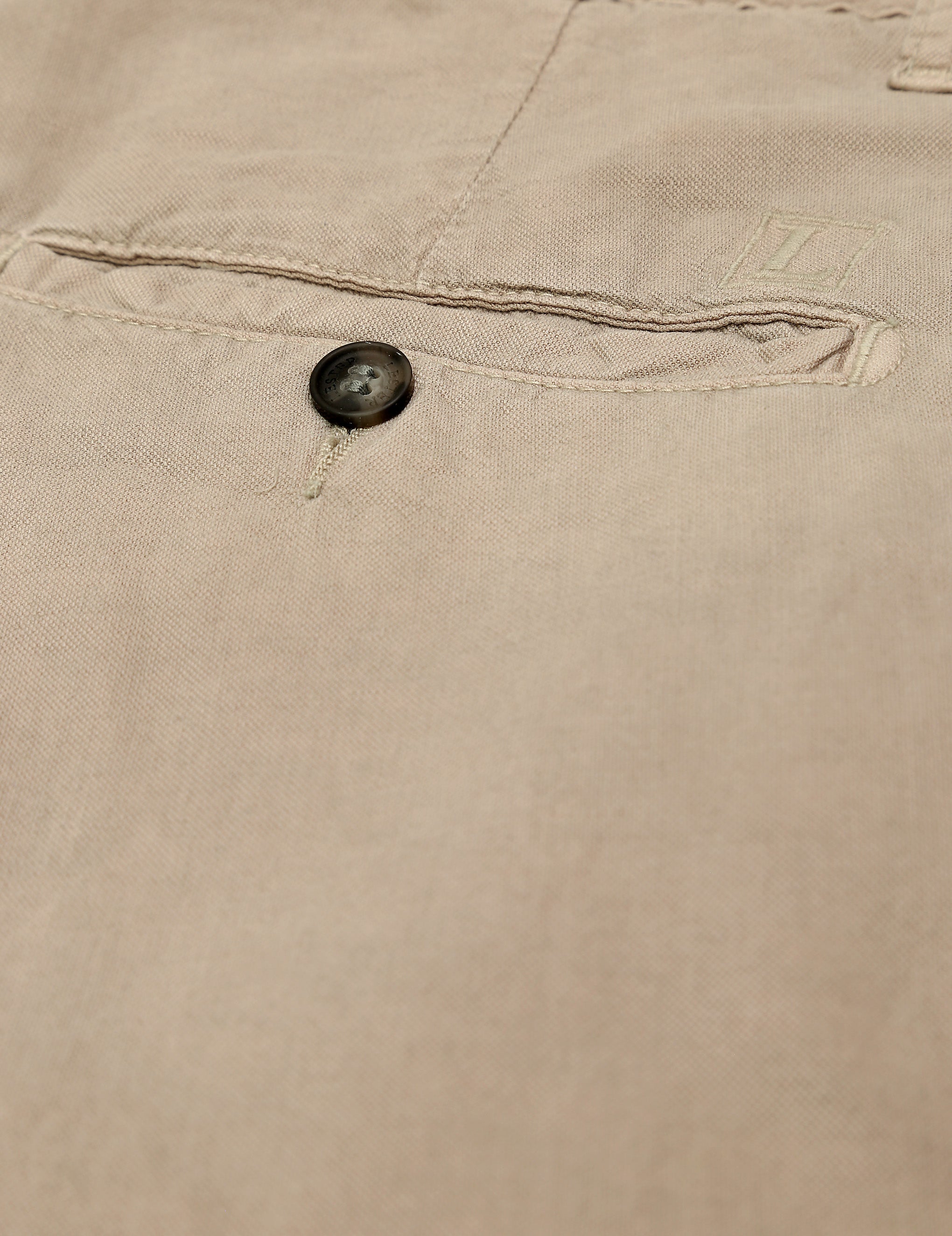 Pantalón  canvas lino algodon Hielo