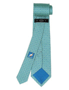 Corbata laberinto Azul/verde