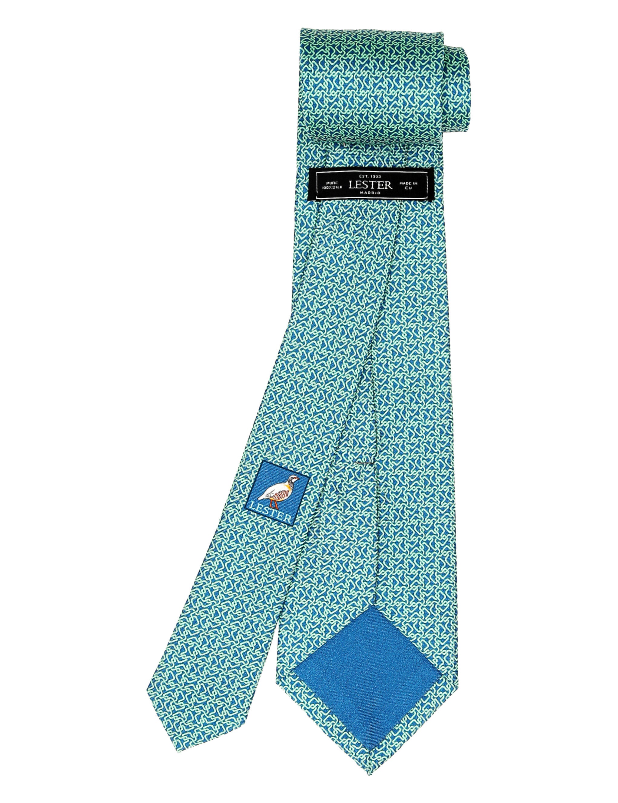 Corbata laberinto Azul/verde