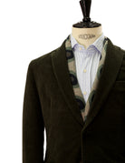 Chaqueta pana lavada Verde