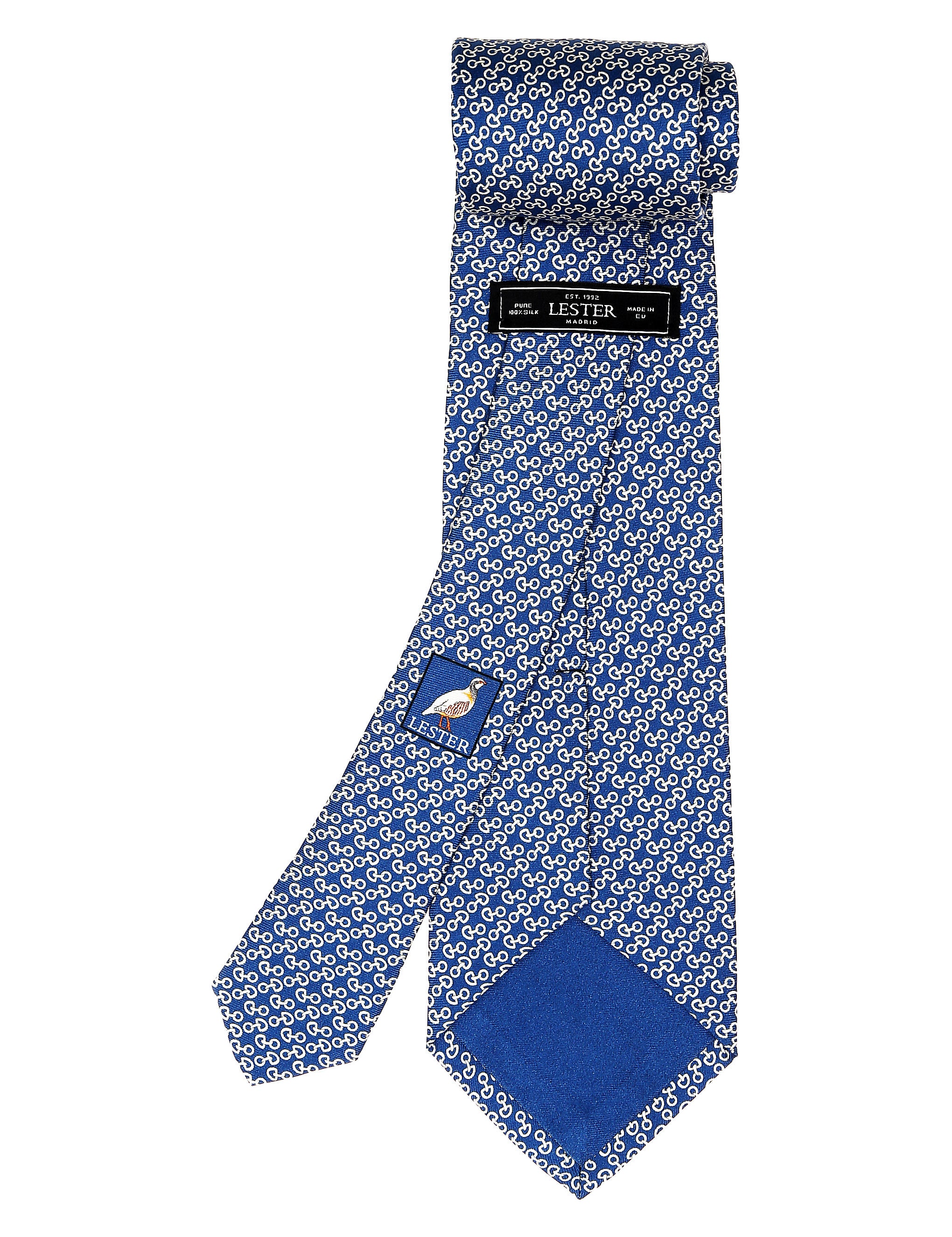 Corbata calabrote pequeño Azul/blanco