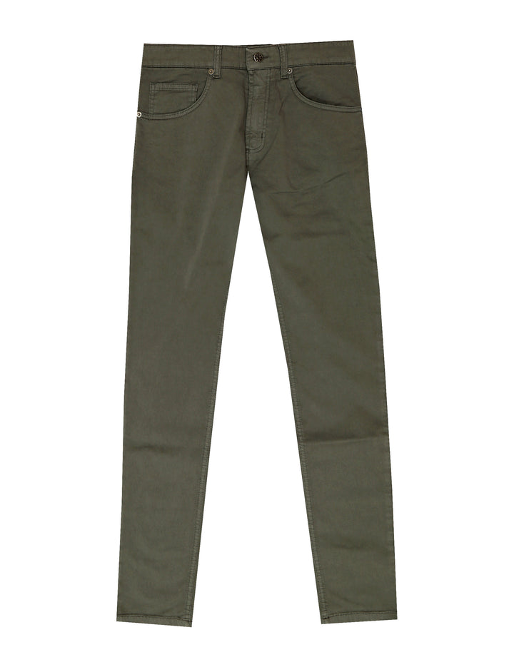Pantalón 5 bolsillos satén Gris