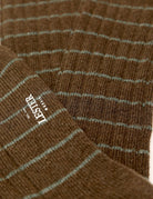 Calcetin lana cashmere rayas Marron/verde (114373_2.jpg)