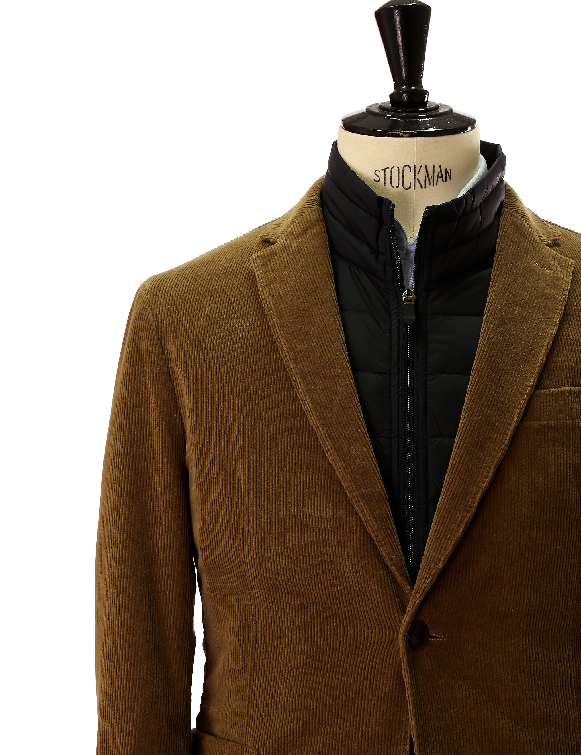 Chaqueta pana lavada Beige
