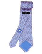 Corbata calabrote pequeño Azul/rosa