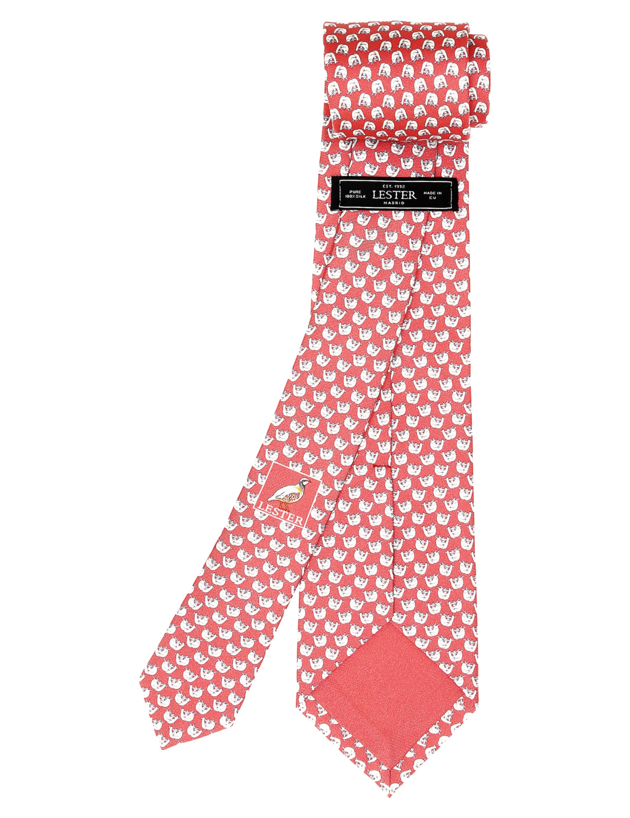 Corbata oso perezoso Rojo/blanco