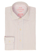 Camisa sport lavada 2 rayas Azul/rosa