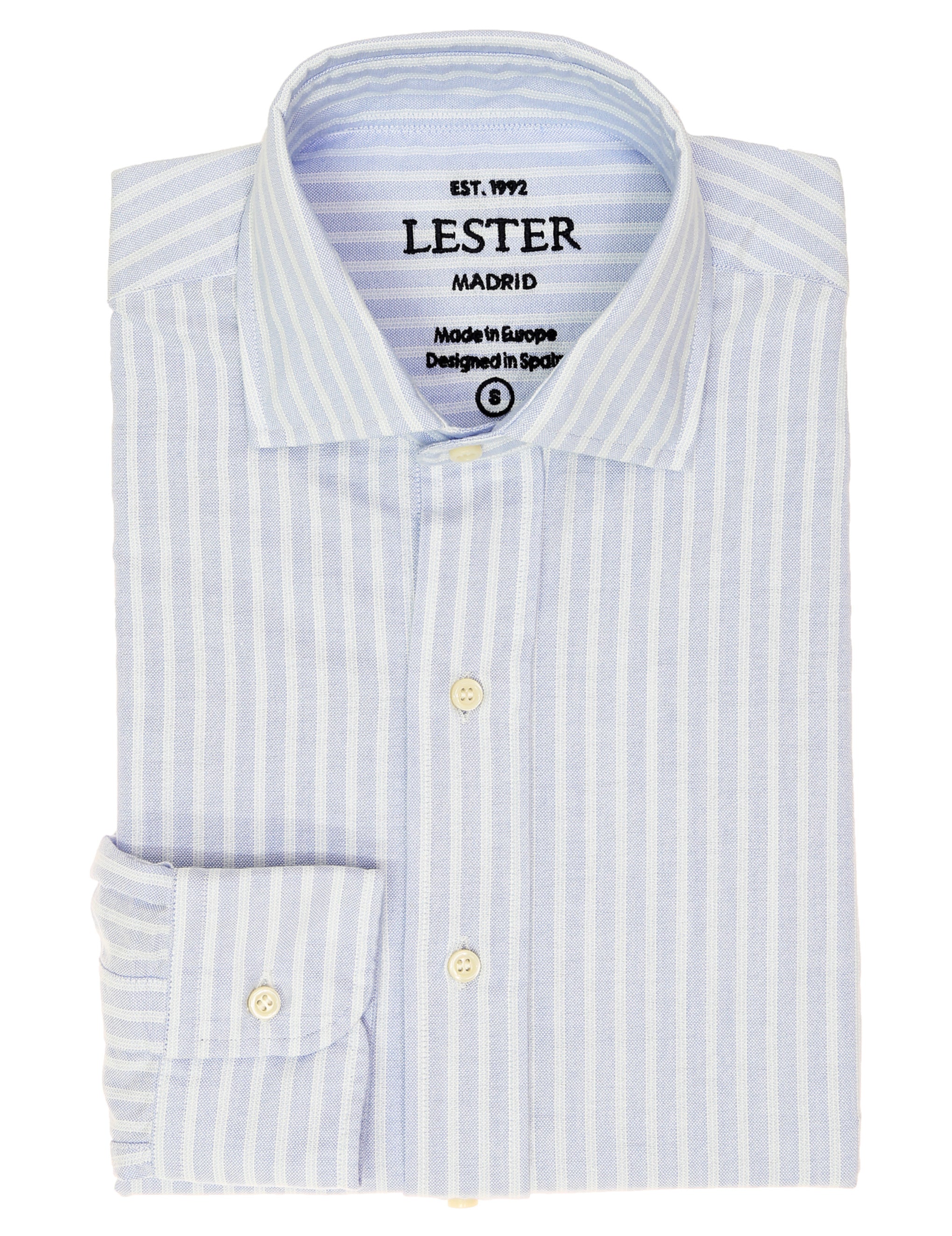 Camisa sport oxford raya fina Azul