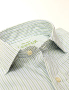 Camisa sport lavada 2 rayas Azul/verde