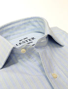 Camisa sport oxford doble raya Azul/verde