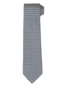 Corbata laberinto Azul/blanco