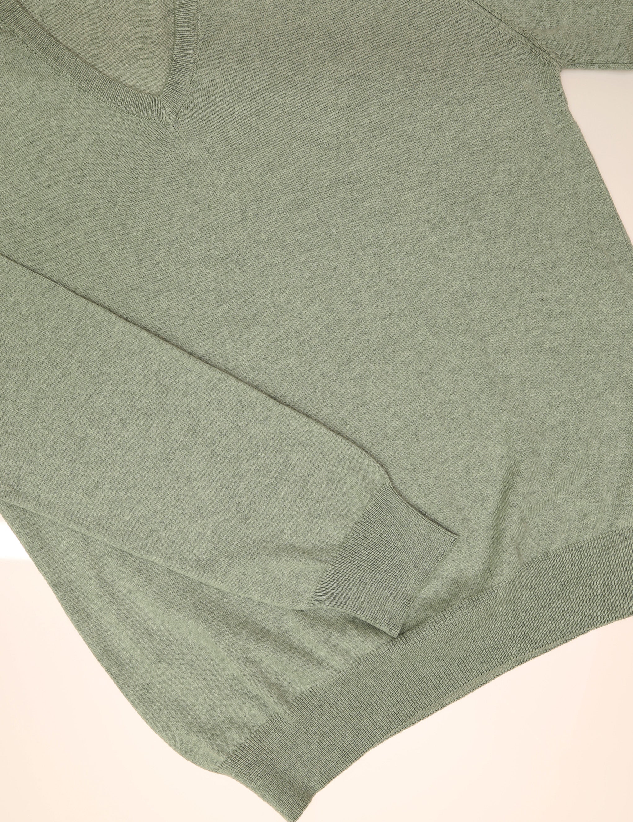 Jersey pico algodón cashmere Verde