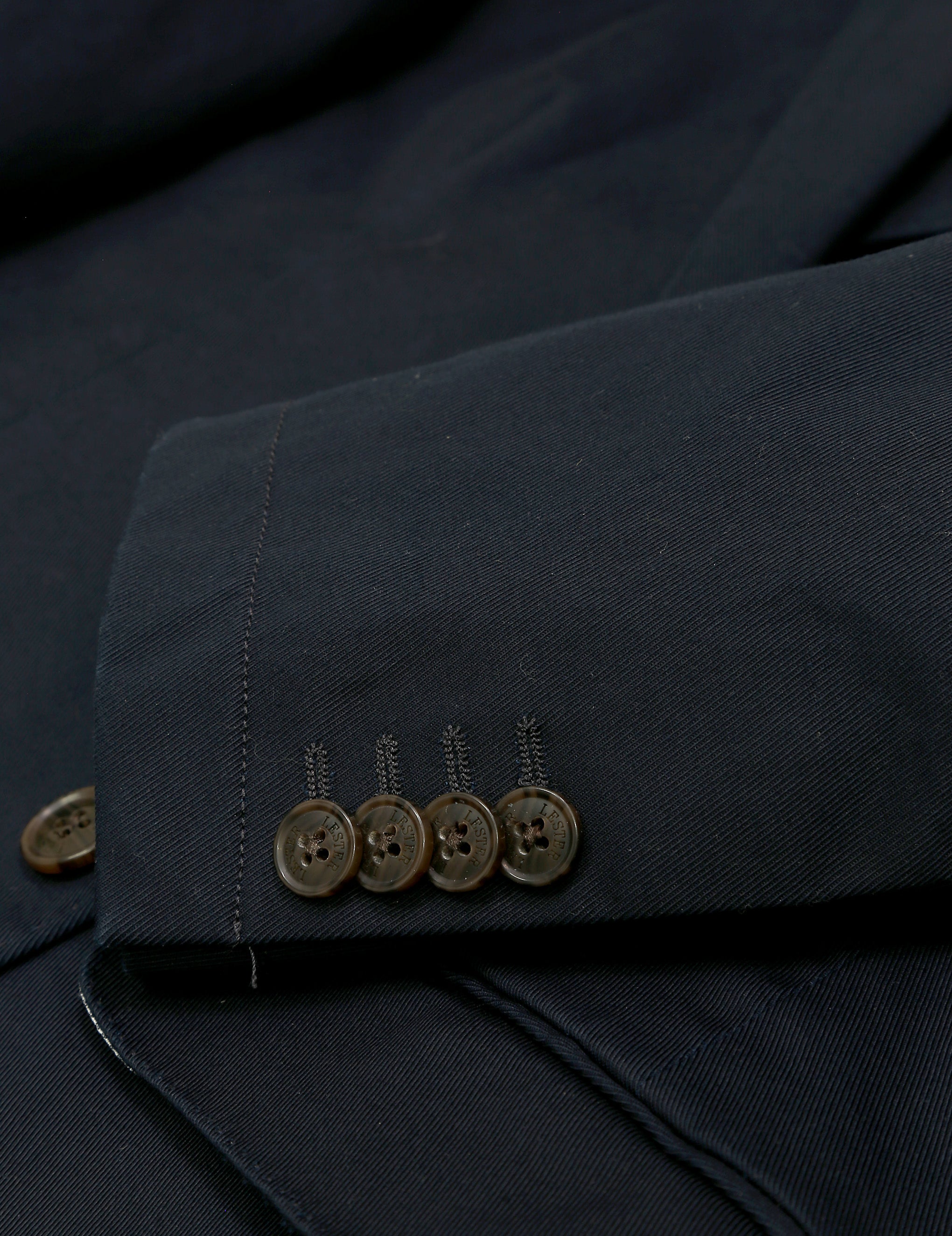Chaqueta sarga lavada Azul