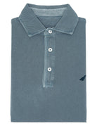 Polo pique manga larga Azul claro