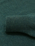 Jersey lana pico Verde oscuro