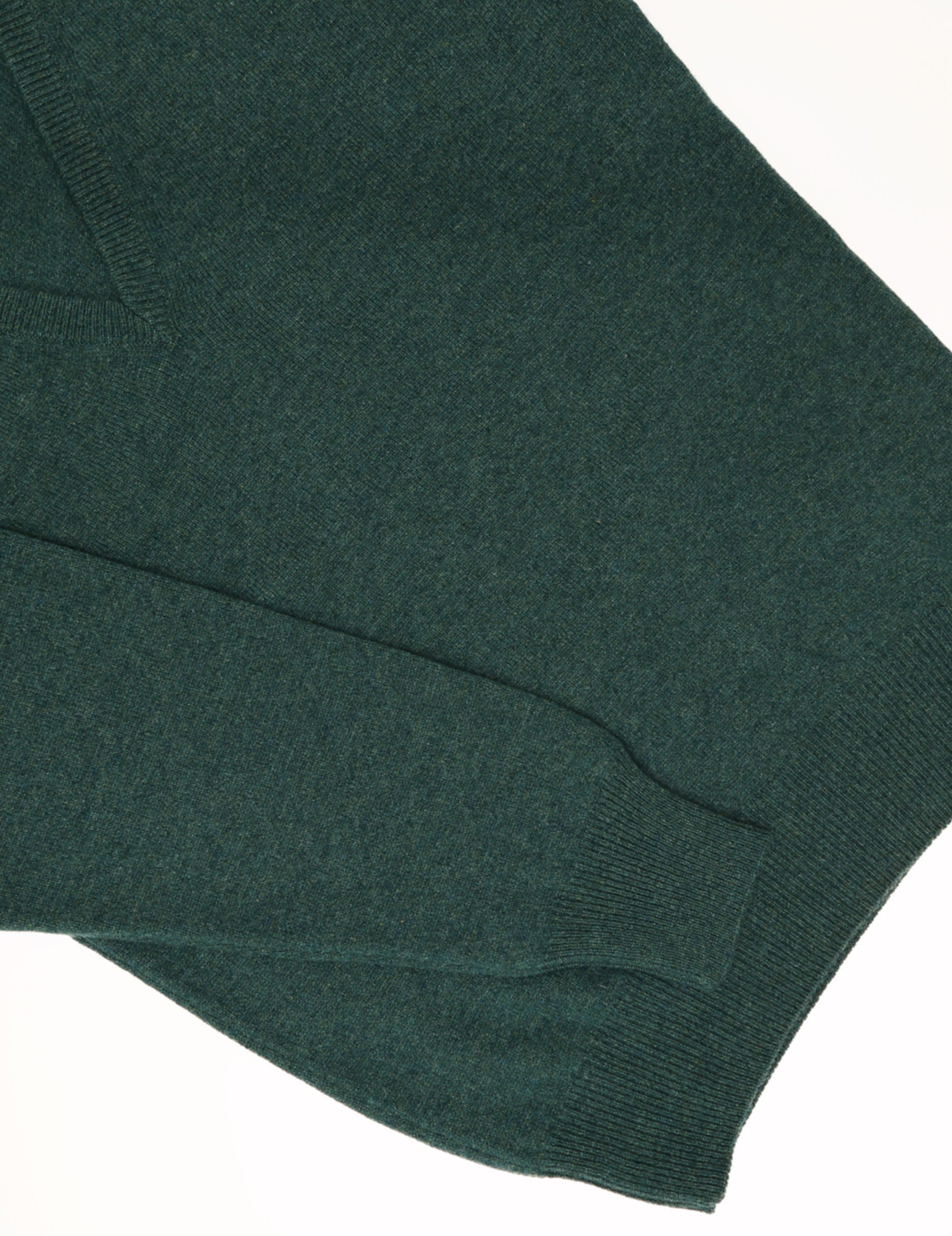 Jersey lana pico Verde oscuro