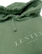 Sudadera lavada capucha Verde