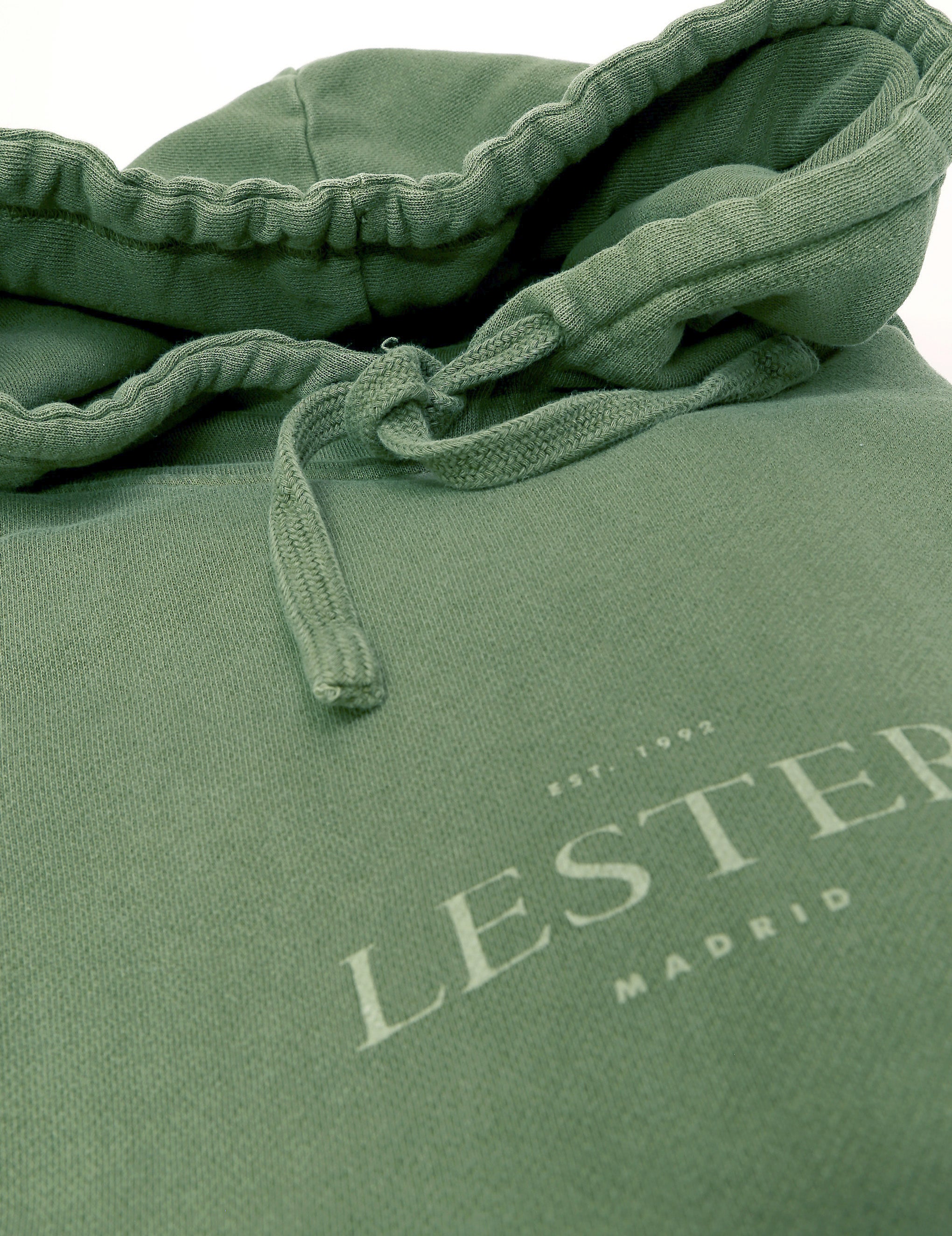 Sudadera lavada capucha Verde