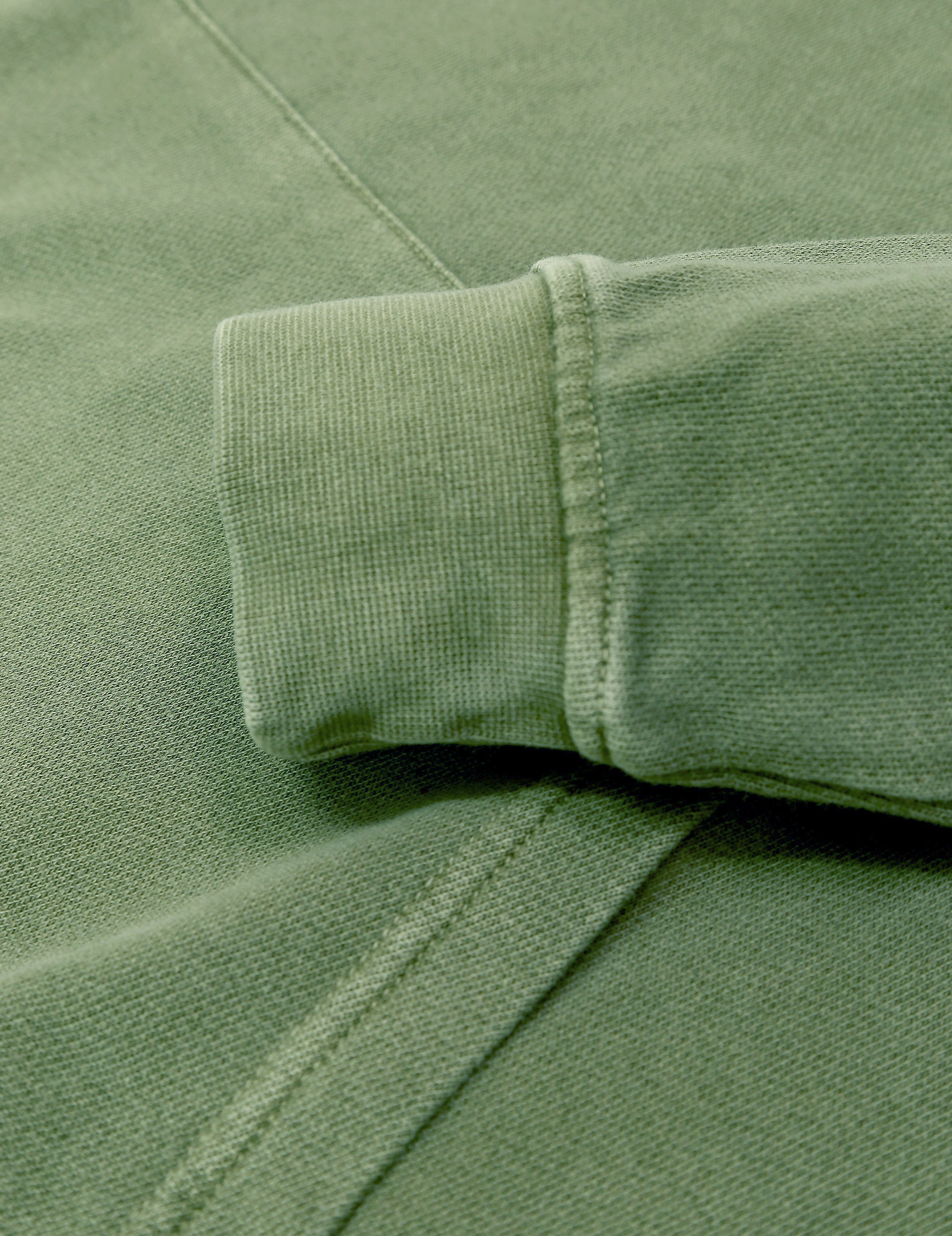 Sudadera lavada capucha Verde