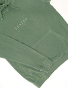 Sudadera lavada capucha Verde