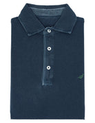 Polo pique manga larga Azul oscuro