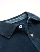 Polo pique manga larga Azul oscuro