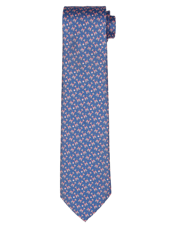 Corbata jirafas Azul/rosa
