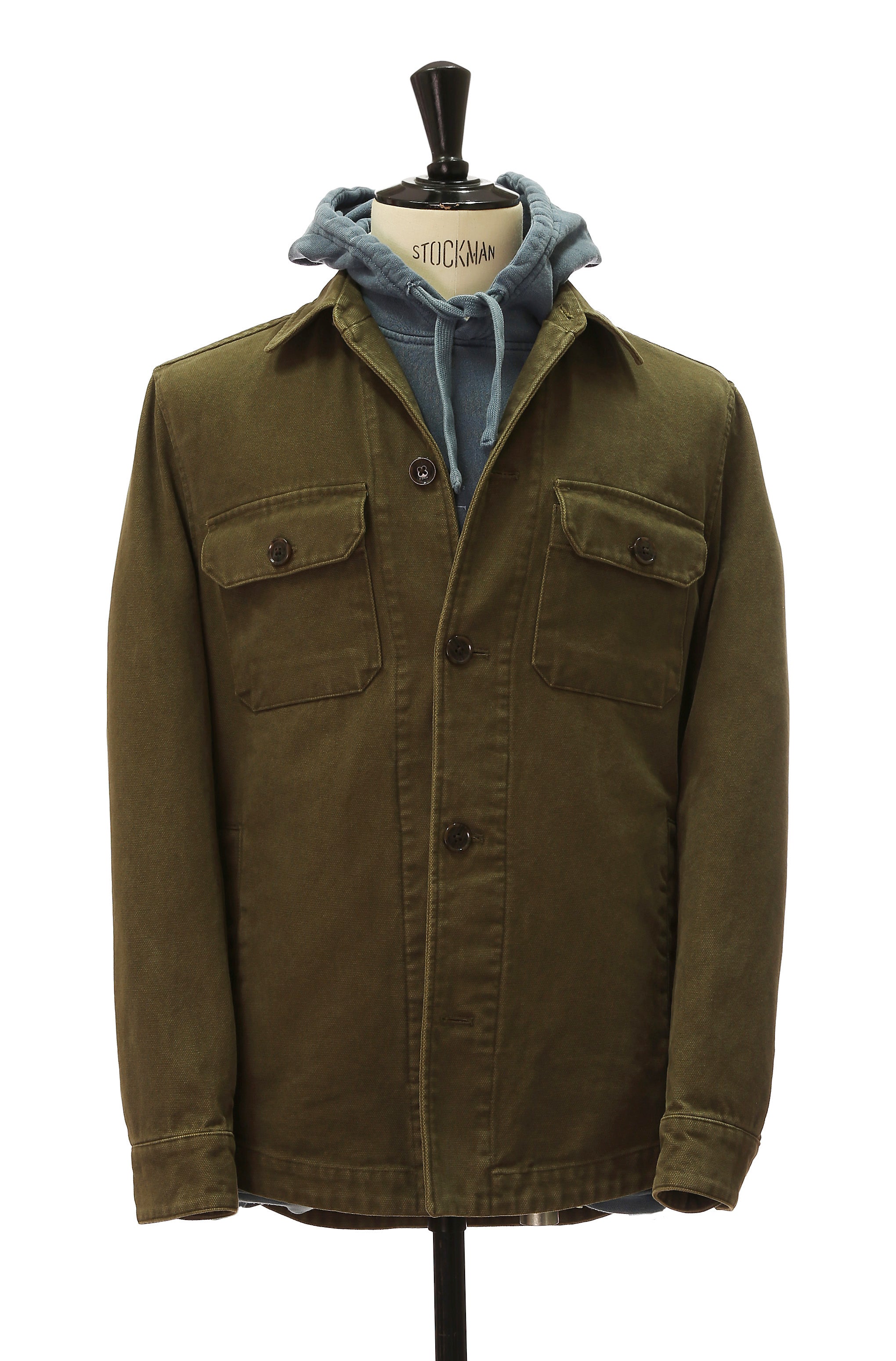 Overshirt canvas Kaki