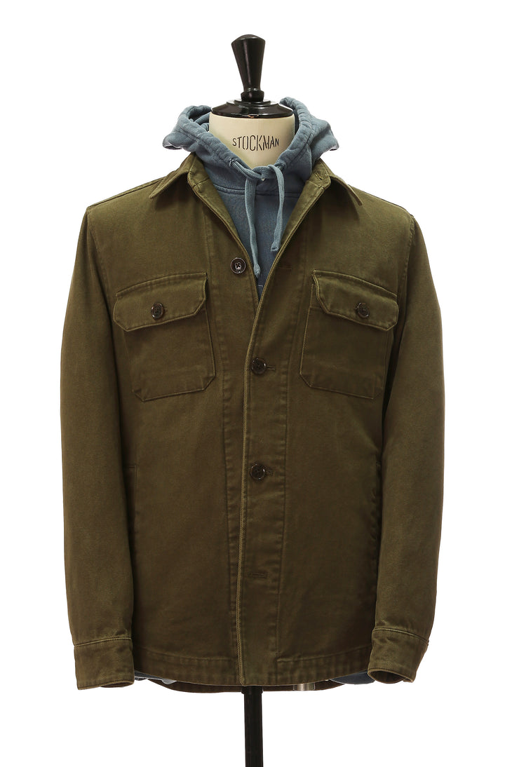 Overshirt canvas Kaki