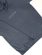 Sudadera lavada capucha Azul