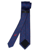 Corbata guindilla 17bazul/rojo