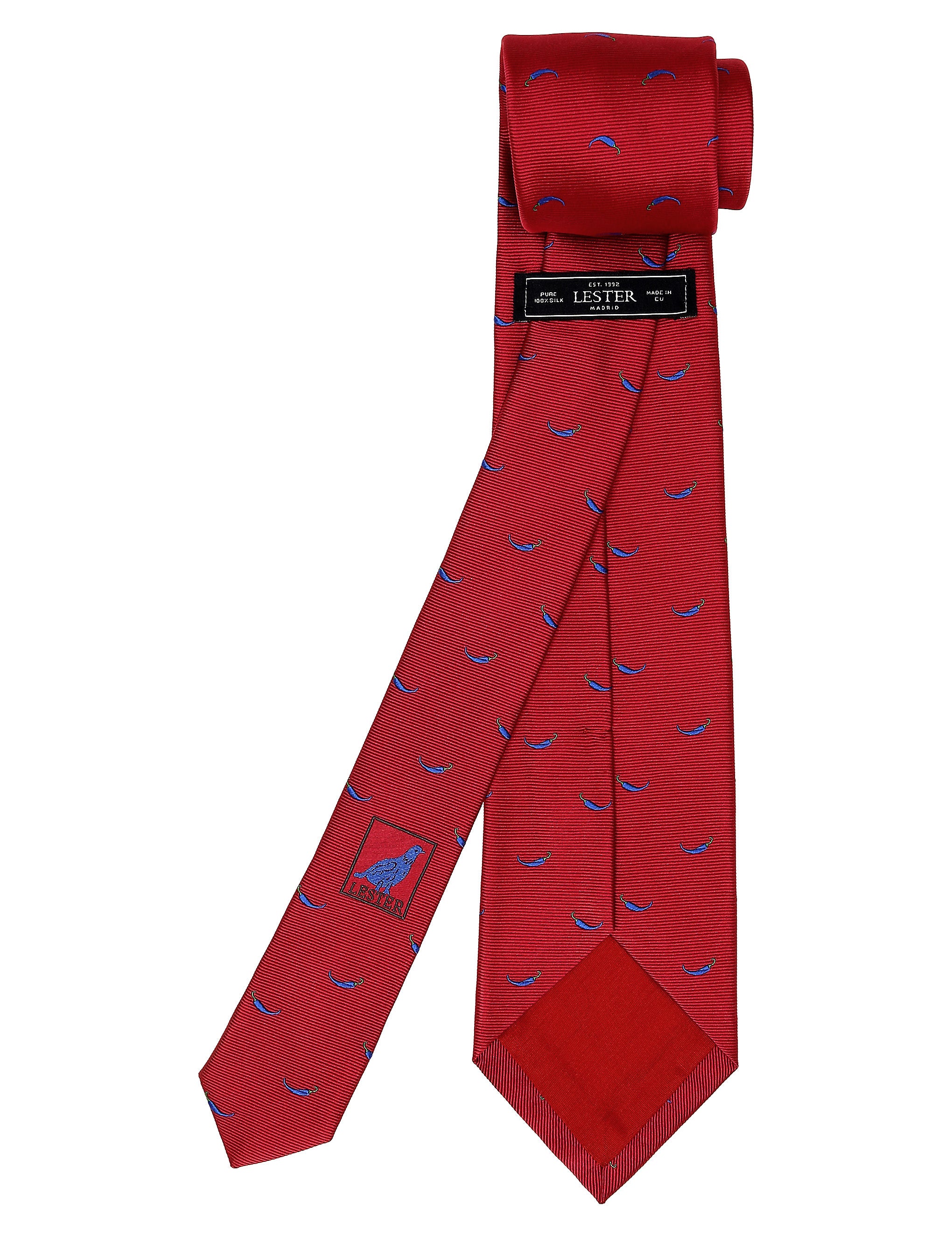 Corbata guindilla Rosa/azul