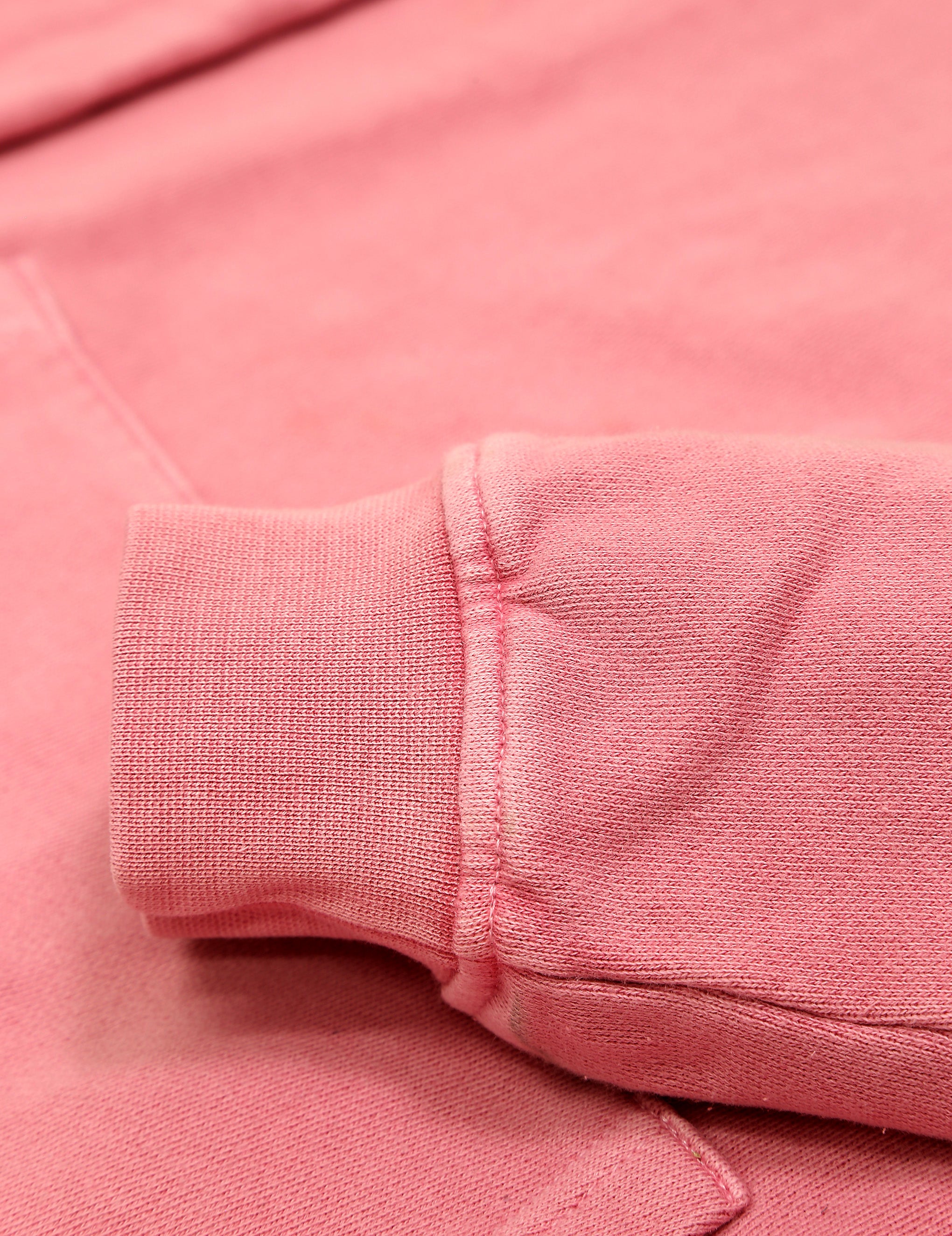 Sudadera lavada capucha Rosa