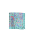 Pañuelo Bolsillo Flor Cashmere Verde