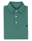 Polo pique manga larga Verde